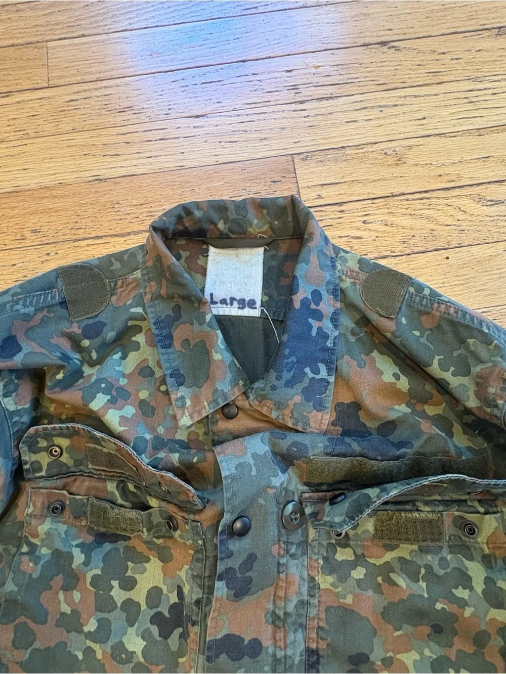 Vintage German Bundeswher Flecktarn Field shirt
